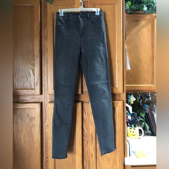 J Brand Maria Night Bird High Rise Skinny Jeans Gray Dark Denim - 26 - Picture 1 of 12